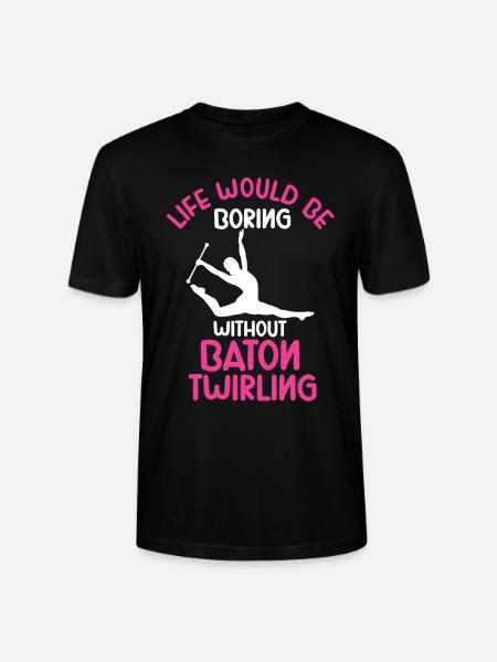 Tambourstab swirling - Stanley/Stella CRAFTER Unisex Organic T-Shirt - black
