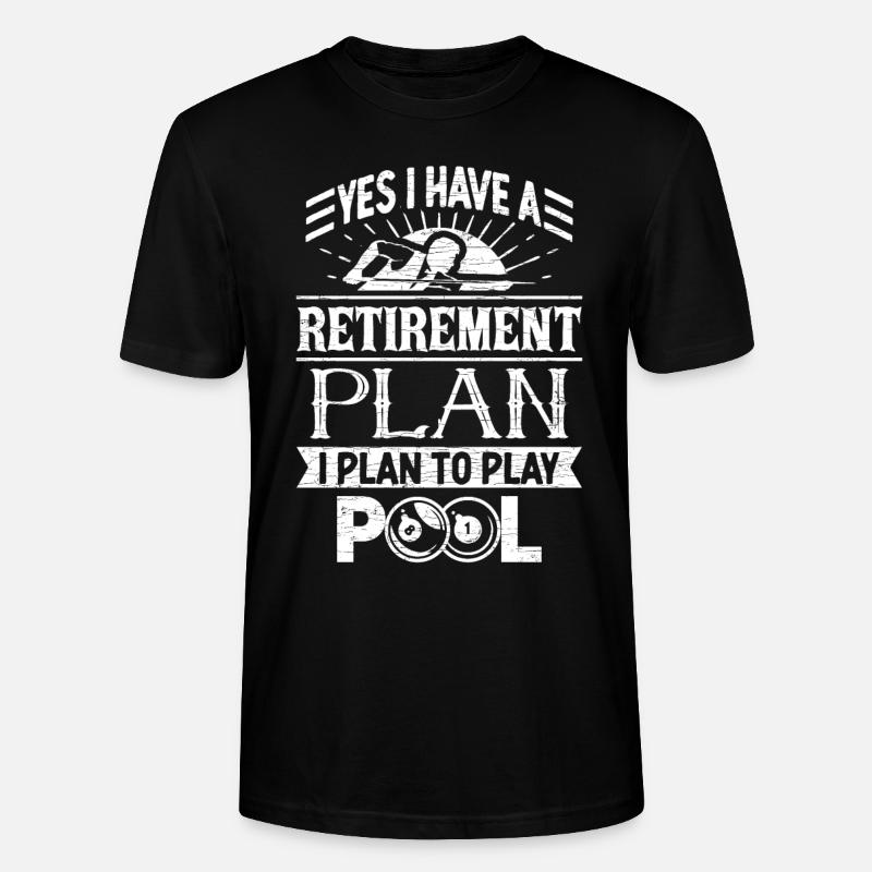 Pool Billiard Billard - Stanley/Stella Unisex Bio-T-Shirt CRAFTER - Schwarz