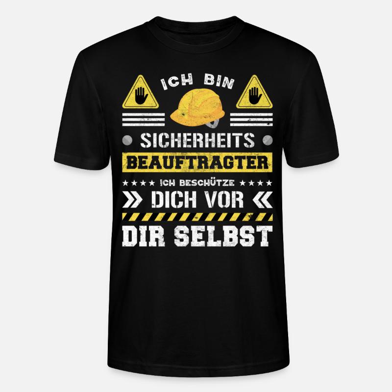 Safety Manager Sicherheitsbeauftragter - Stanley/Stella Unisex Bio-T-Shirt CRAFTER - Schwarz