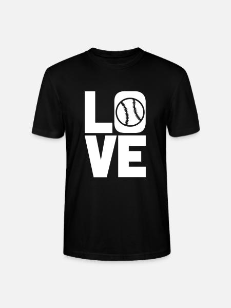Liebe Baseball - Stanley/Stella Unisex Bio-T-Shirt CRAFTER - Schwarz
