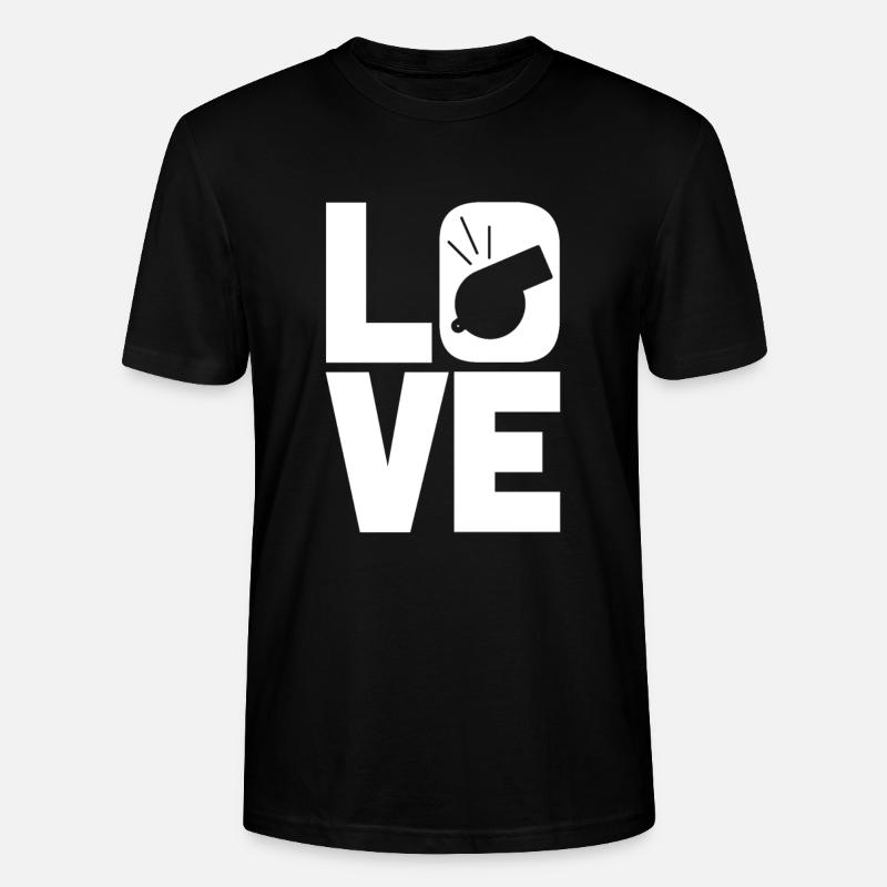 Liebe Schiedsrichter - Stanley/Stella Unisex Bio-T-Shirt CRAFTER - Schwarz