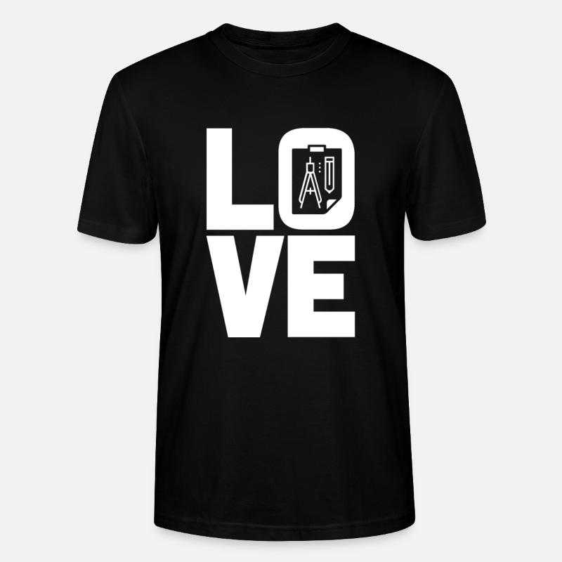 Liebe Zeichner Arichtect - Stanley/Stella Unisex Bio-T-Shirt CRAFTER - Schwarz