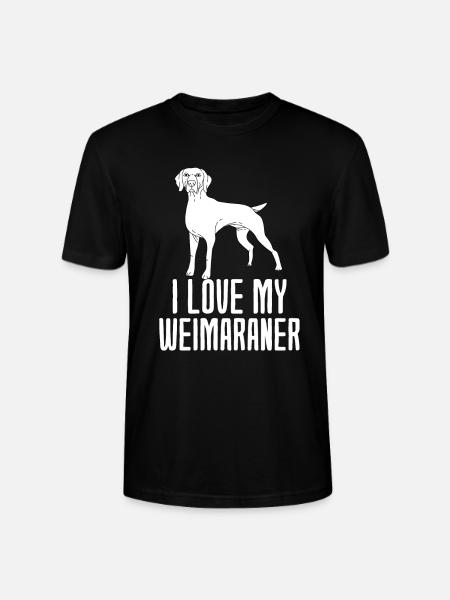 Weimaraner - Stanley/Stella CRAFTER Unisex Organic T-Shirt - black