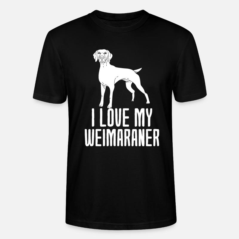 Weimaraner - Stanley/Stella Unisex Bio-T-Shirt CRAFTER - Schwarz