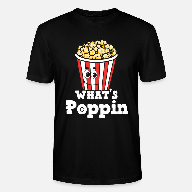 Pop-corn - T-shirt bio CRAFTER Stanley Stella Unisexe - noir