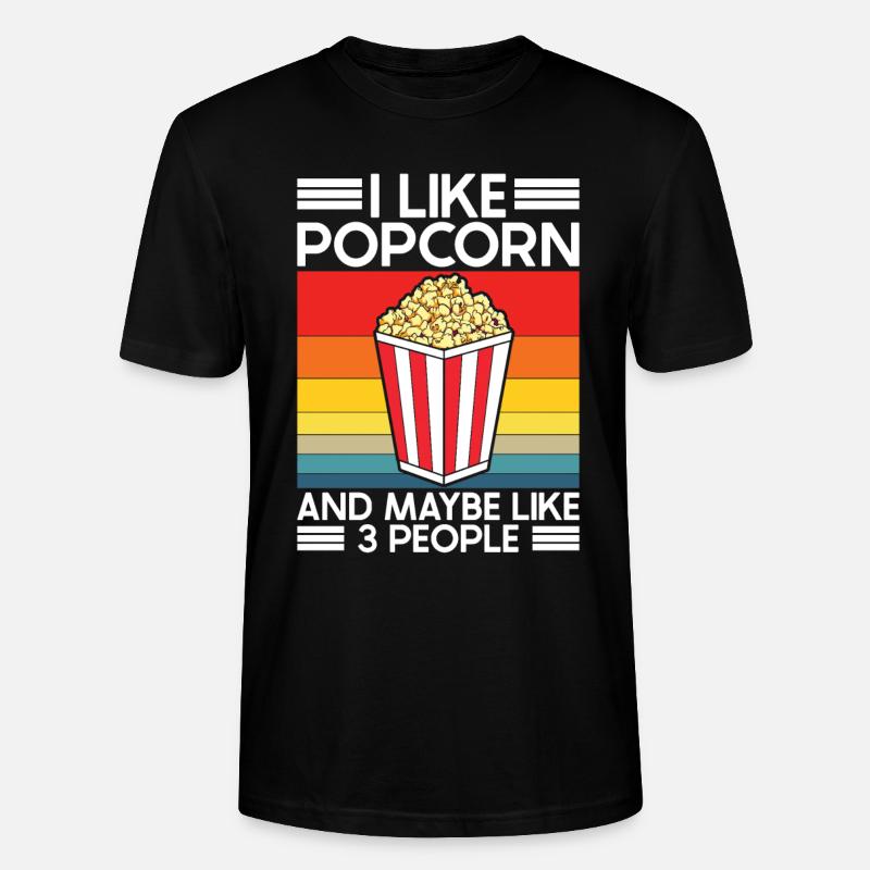 Pop-corn - T-shirt bio CRAFTER Stanley Stella Unisexe - noir