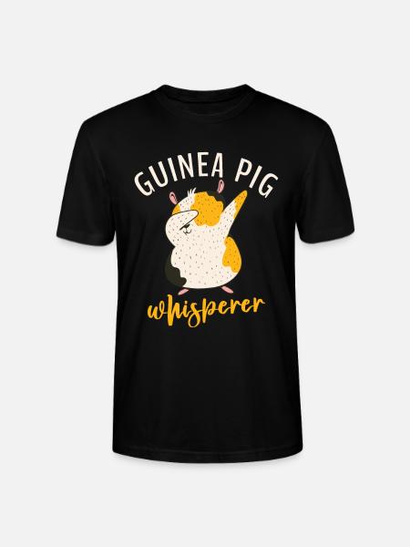 Cute Guinea Pig Gift - Stanley/Stella CRAFTER Unisex Organic T-Shirt - black