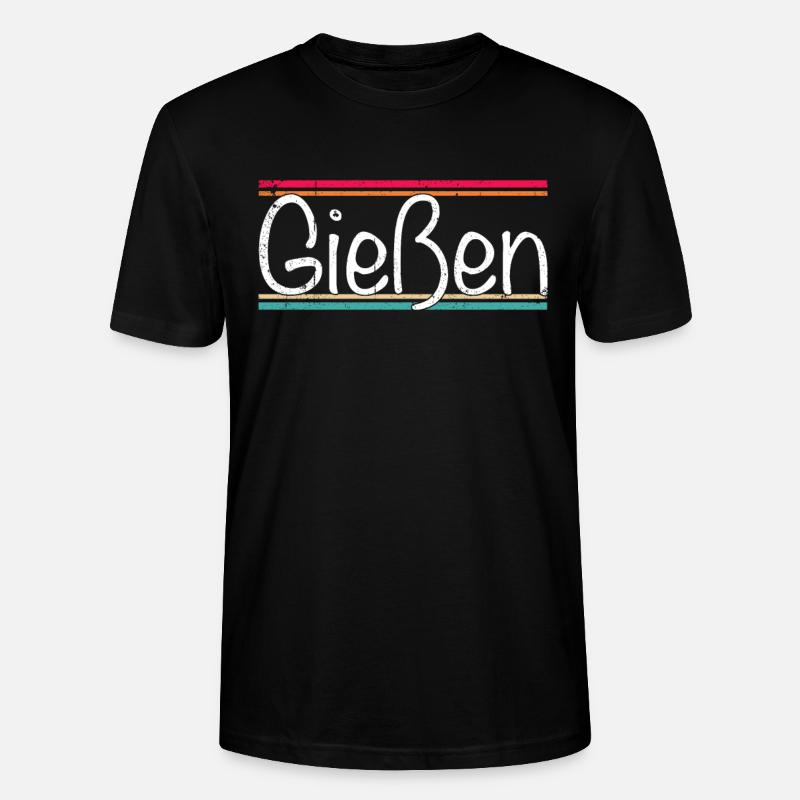 Gießen - Stanley/Stella Unisex Bio-T-Shirt CRAFTER - Schwarz