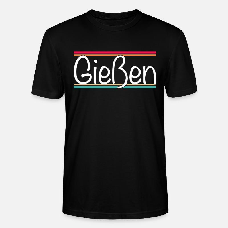 Gießen - Stanley/Stella Unisex Bio-T-Shirt CRAFTER - Schwarz