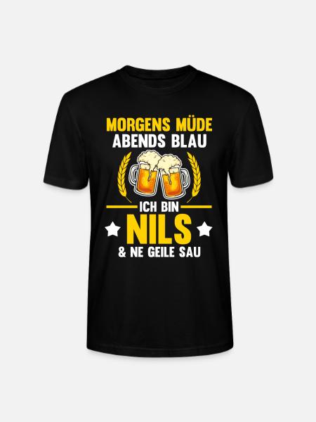 Nils - Stanley/Stella Unisex Bio-T-Shirt CRAFTER - Schwarz