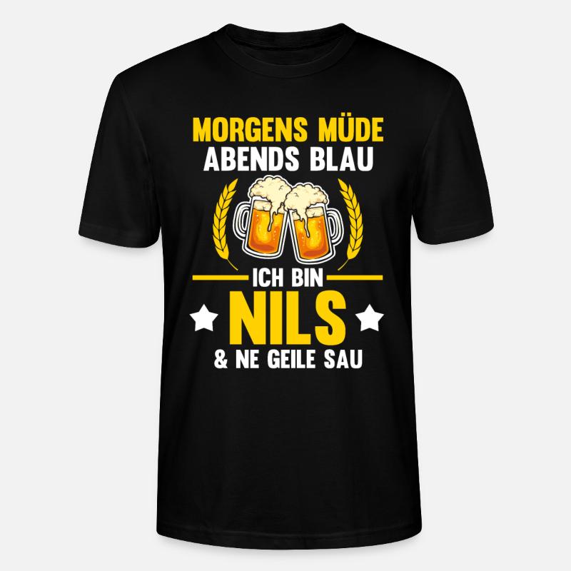 Nils - Stanley/Stella Unisex Bio-T-Shirt CRAFTER - Schwarz