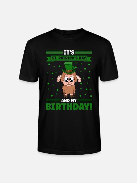 Sheep Shamrocks Saint Patrick's Day - Stanley/Stella CRAFTER Unisex Organic T-Shirt - black