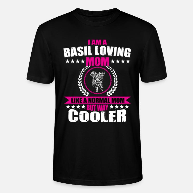 Basilikum Liebende Mama - Stanley/Stella Unisex Bio-T-Shirt CRAFTER - Schwarz