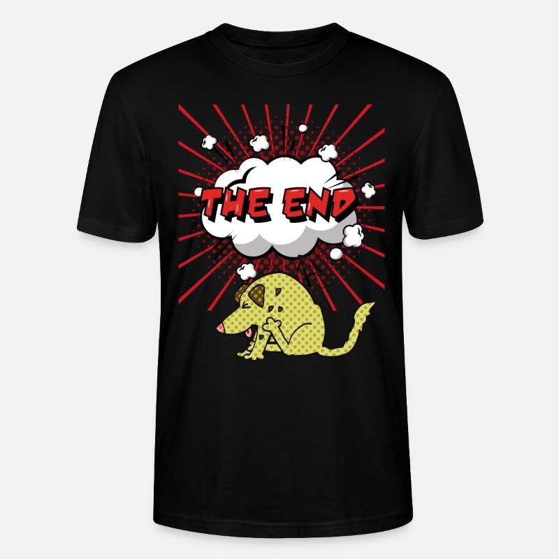 Comic-Dog, Comic-Hund, lustiger Comicstrip - Stanley/Stella Unisex Bio-T-Shirt CRAFTER - Schwarz
