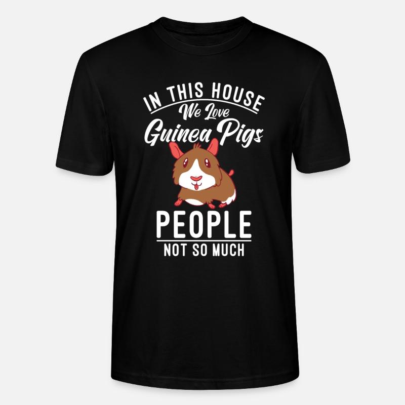Süßes Meerschweinchen Geschenk - Stanley/Stella Unisex Bio-T-Shirt CRAFTER - Schwarz