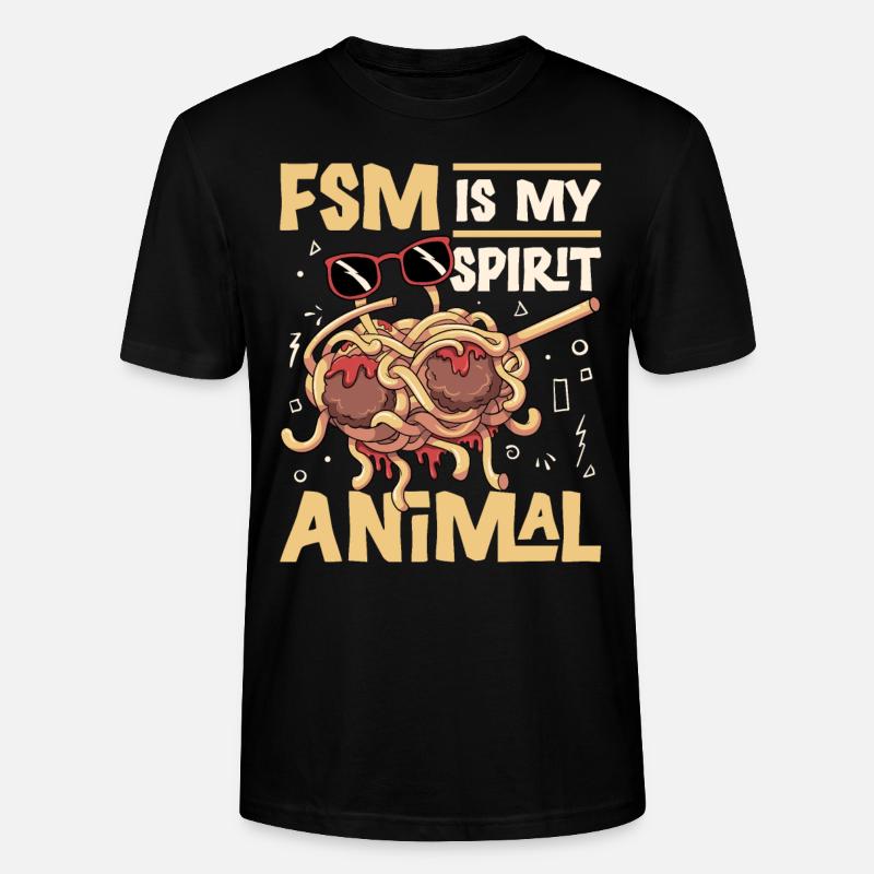 Dab Flying Spaghetti Monster - T-shirt bio CRAFTER Stanley Stella Unisexe - noir