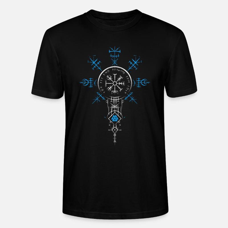 Celtic Vikinger Vegvisir compas Vikings - T-shirt bio CRAFTER Stanley Stella Unisexe - noir