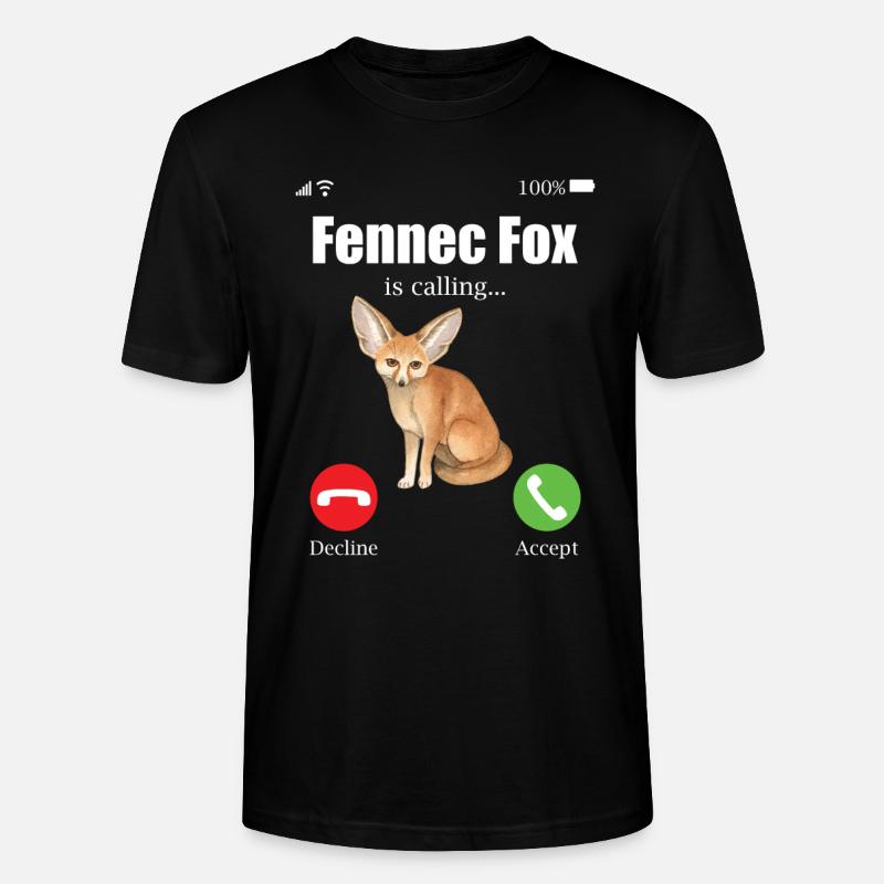 Fennec Fox - Stanley/Stella Unisex Bio-T-Shirt CRAFTER - Schwarz