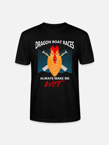 Drachenbootfahren-Thema für Drachenbootpaddeln - Stanley/Stella Unisex Bio-T-Shirt CRAFTER - Schwarz
