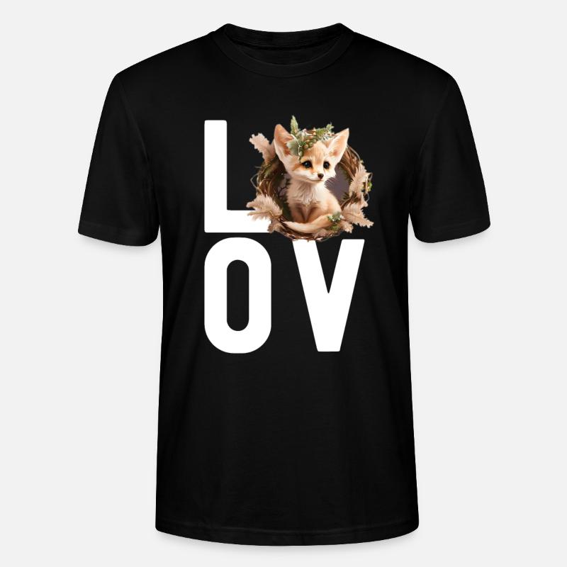 Fennec Fox - Stanley/Stella CRAFTER Unisex Organic T-Shirt - black