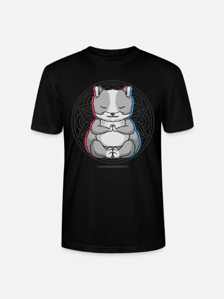 Yoga Hamster Yoga - Stanley/Stella CRAFTER Unisex Organic T-Shirt - black