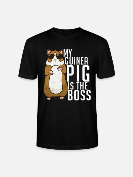 Cadeau de cochon d’Inde mignon - T-shirt bio CRAFTER Stanley Stella Unisexe - noir