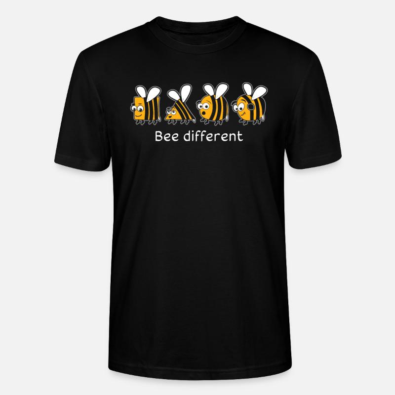 Bee Different Bees - Stanley/Stella CRAFTER Unisex Organic T-Shirt - black