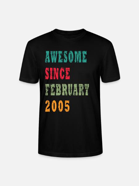 18 Jahre alt, Geburtsspruch - Stanley/Stella Unisex Bio-T-Shirt CRAFTER - Schwarz