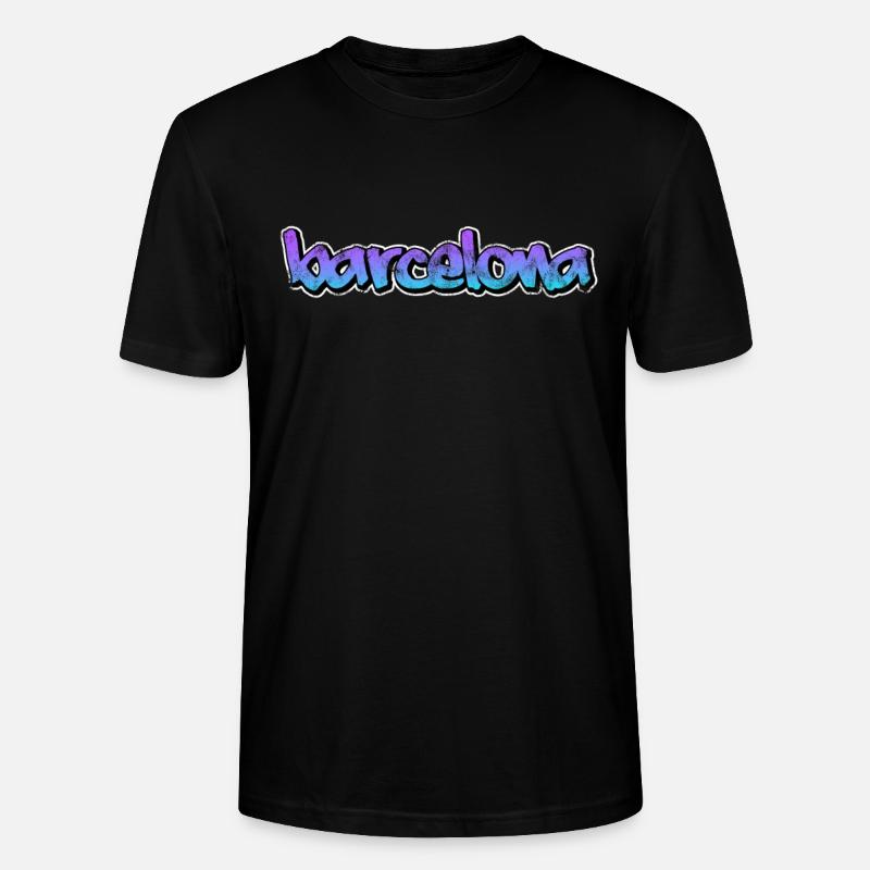 Barcelona - Stanley/Stella Unisex Bio-T-Shirt CRAFTER - Schwarz