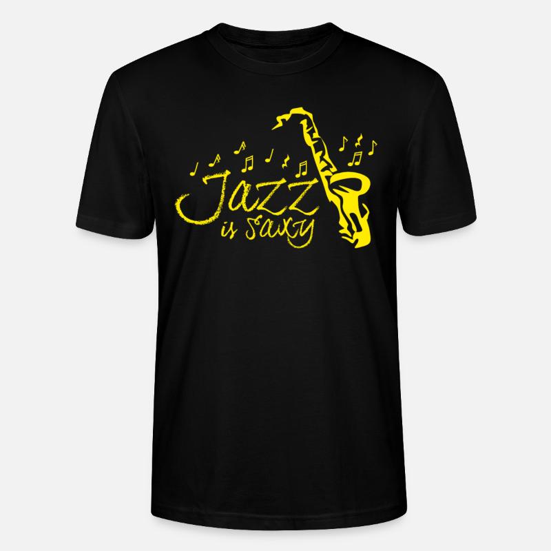 Saxophon Saxy Jazz Saxophone - Stanley/Stella Unisex Bio-T-Shirt CRAFTER - Schwarz