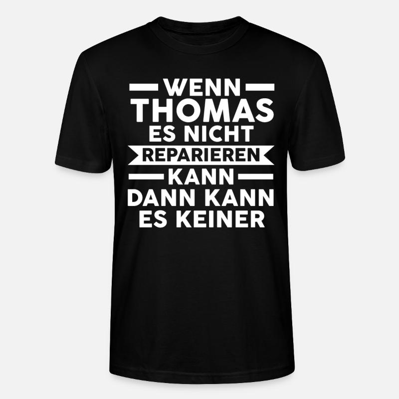 Thomas - Stanley/Stella Unisex Bio-T-Shirt CRAFTER - Schwarz