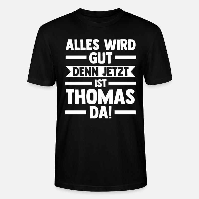 Thomas - Stanley/Stella Unisex Bio-T-Shirt CRAFTER - Schwarz