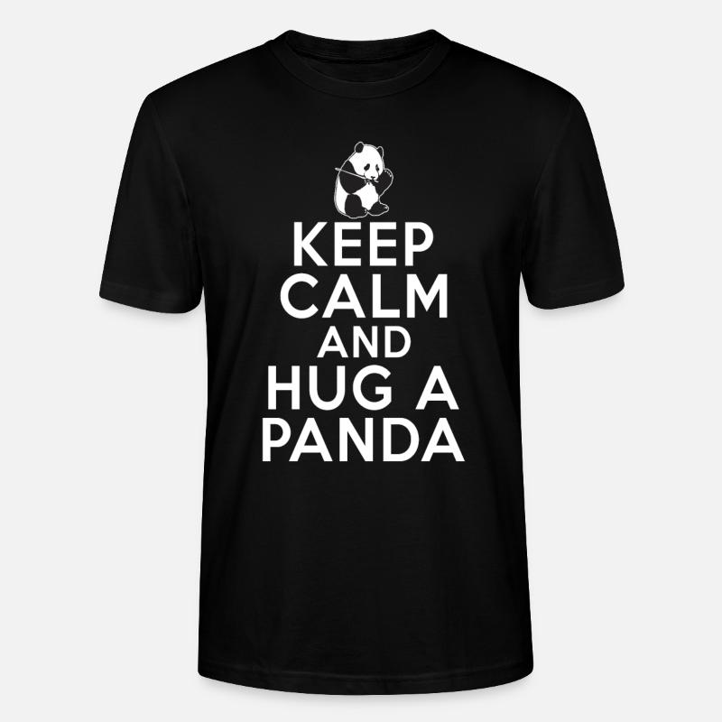 Panda Cadeaux Panda Lover - T-shirt bio CRAFTER Stanley Stella Unisexe - noir