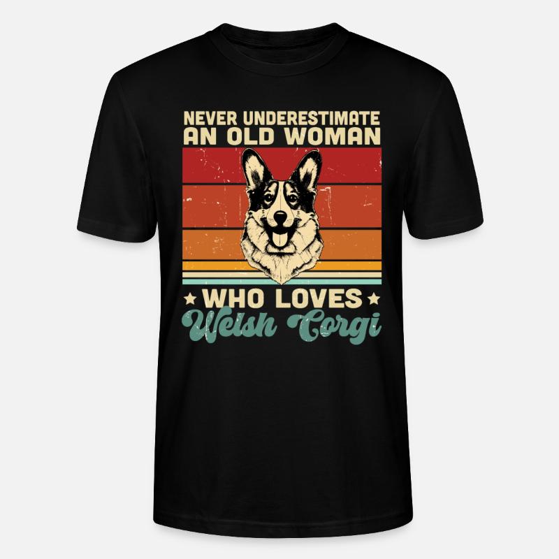 Welsh Corgi - Stanley/Stella Unisex Bio-T-Shirt CRAFTER - Schwarz