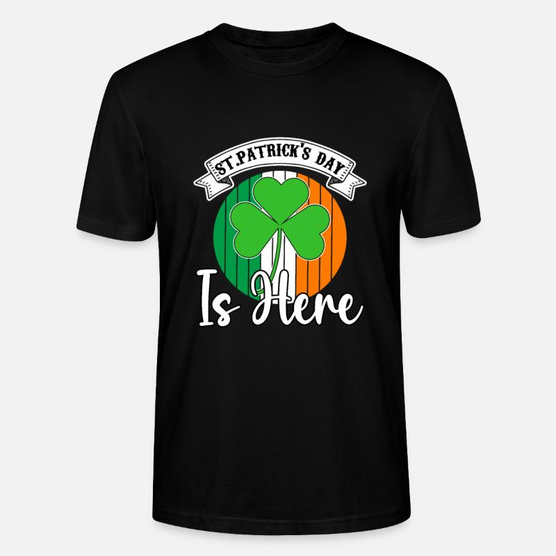 St Paddy's St Patricksday St Patrick Day - Stanley/Stella CRAFTER Unisex Organic T-Shirt - black