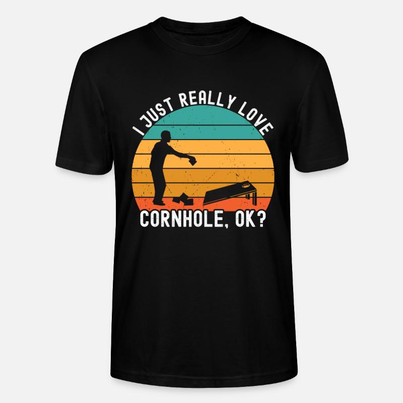 Cornhole - Stanley/Stella Unisex Bio-T-Shirt CRAFTER - Schwarz