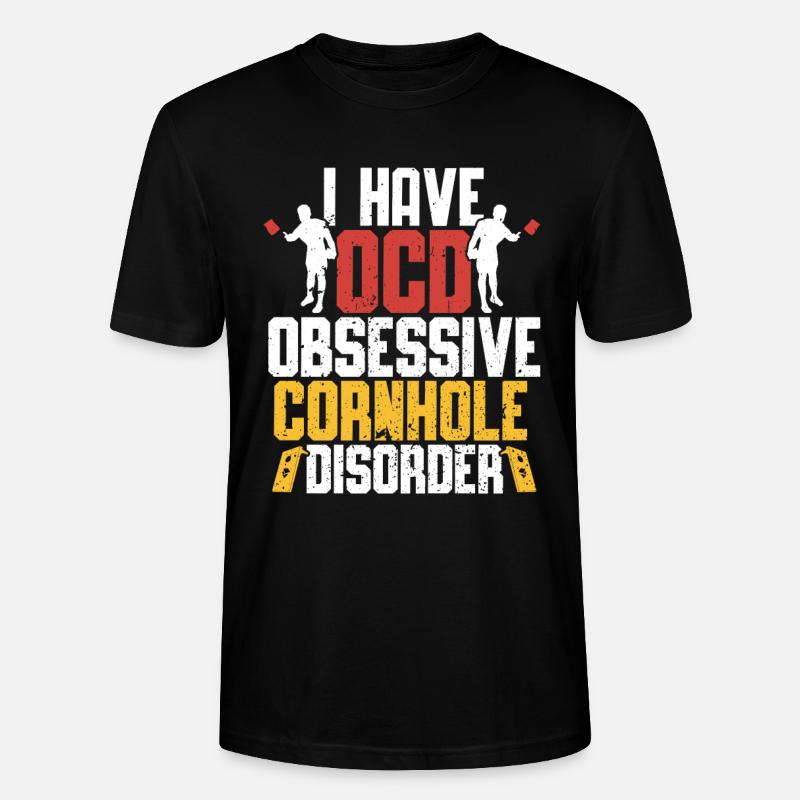 Cornhole - Stanley/Stella CRAFTER Unisex Organic T-Shirt - black