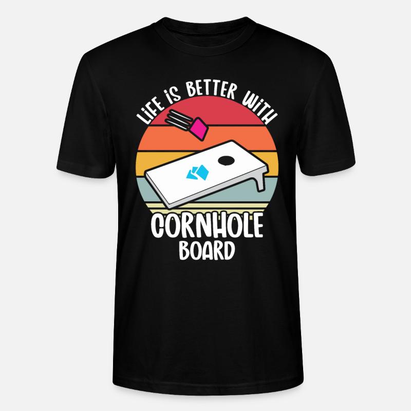 Cornhole - Stanley/Stella Unisex Bio-T-Shirt CRAFTER - Schwarz