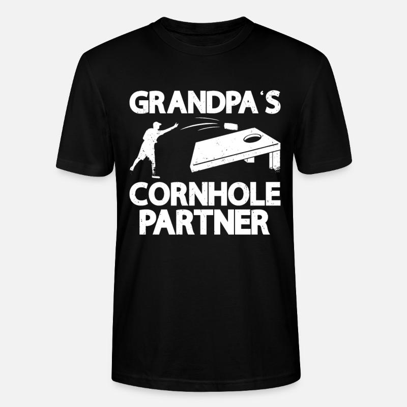 Cornhole - Stanley/Stella CRAFTER Unisex Organic T-Shirt - black