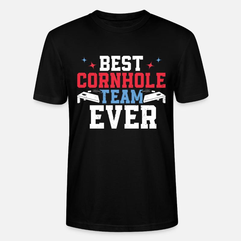 Cornhole - Stanley/Stella CRAFTER Unisex Organic T-Shirt - black