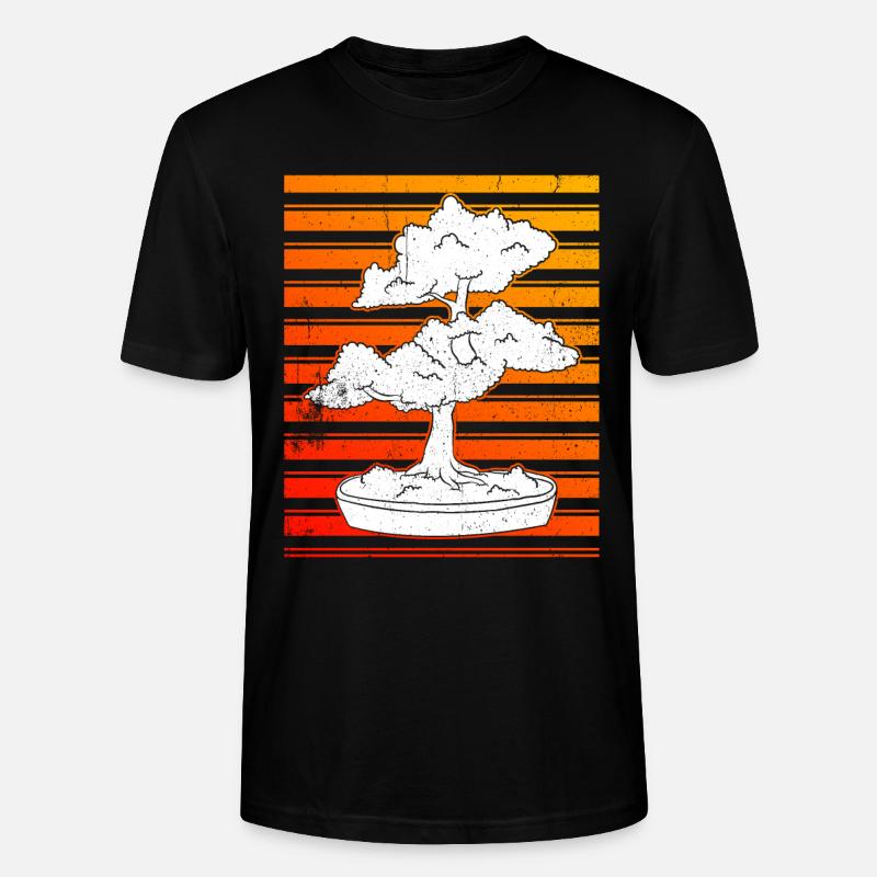 Bonsai Trees - Stanley/Stella Unisex Bio-T-Shirt CRAFTER - Schwarz