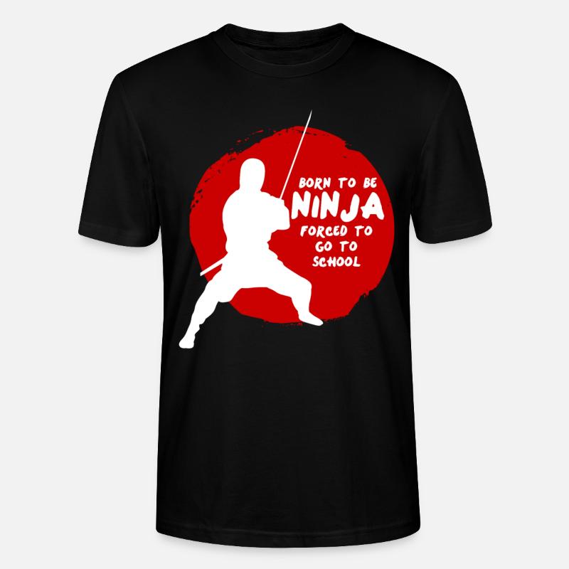 Ninja Schulkind Schule Ninjas - Stanley/Stella Unisex Bio-T-Shirt CRAFTER - Schwarz