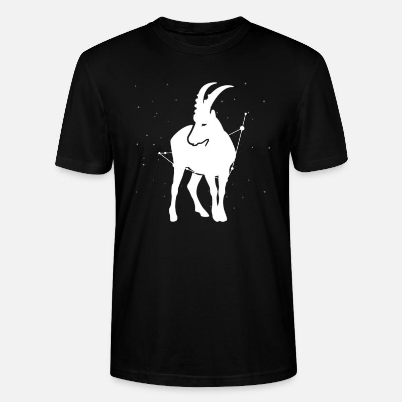 Sternzeichen Steinbock Symbol - Stanley/Stella Unisex Bio-T-Shirt CRAFTER - Schwarz