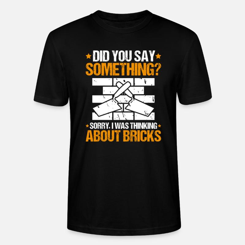 Master Masonry Masonry Bricklayer Mason - Stanley/Stella CRAFTER Unisex Organic T-Shirt - black