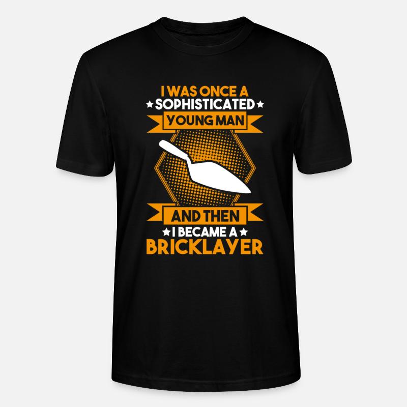 Master Masonry Masonry Bricklayer Mason - Stanley/Stella CRAFTER Unisex Organic T-Shirt - black