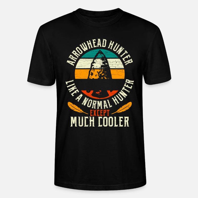 Arrowhead Hunter - Stanley/Stella Unisex Bio-T-Shirt CRAFTER - Schwarz
