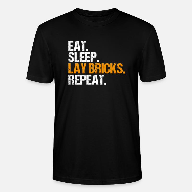 Master Masonry Masonry Bricklayer Mason - Stanley/Stella CRAFTER Unisex Organic T-Shirt - black
