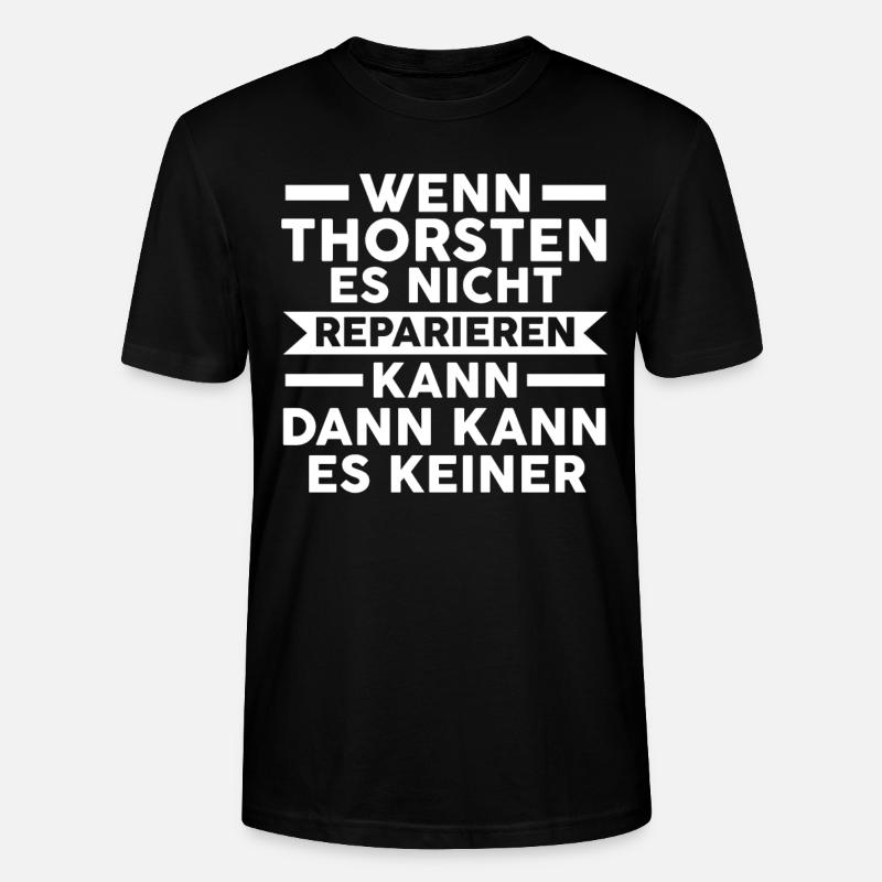 Thorsten - Stanley/Stella Unisex Bio-T-Shirt CRAFTER - Schwarz