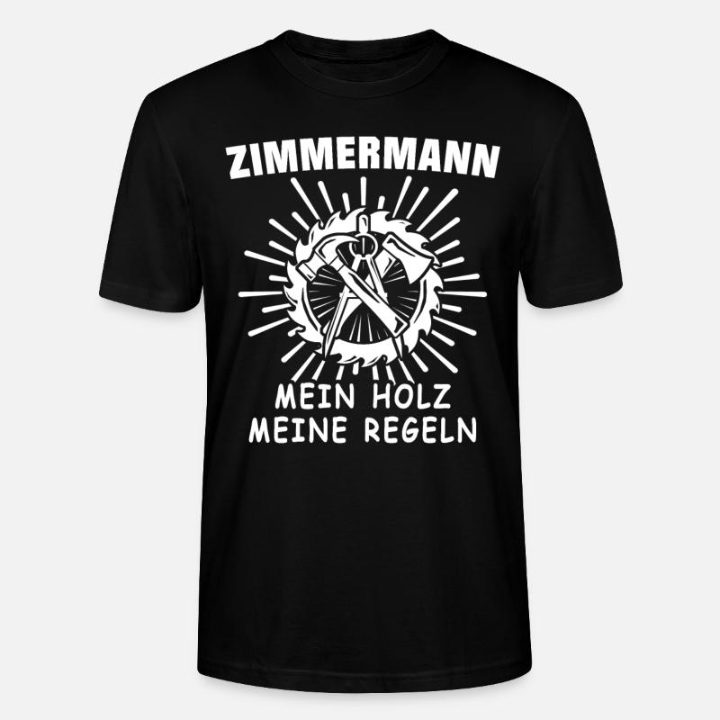Zimmermann Zimmerer - Stanley/Stella Unisex Bio-T-Shirt CRAFTER - Schwarz