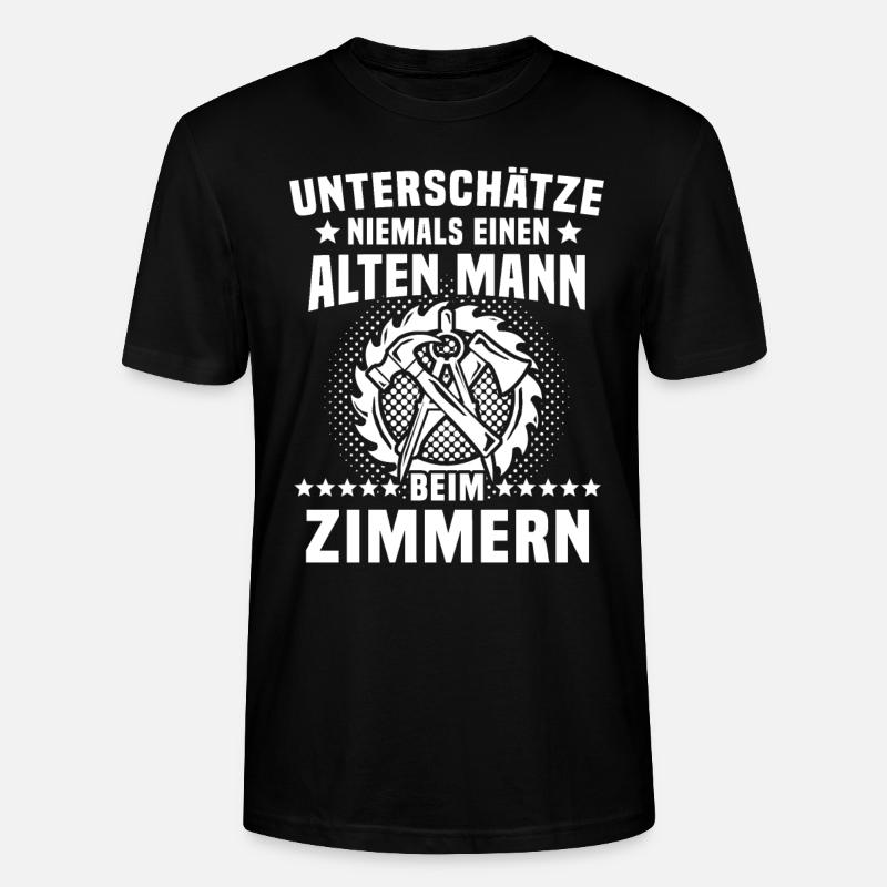 Zimmermann Zimmerer - Stanley/Stella Unisex Bio-T-Shirt CRAFTER - Schwarz
